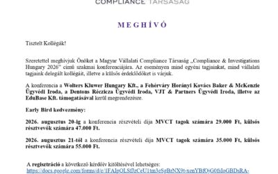 Compliance & Investigations Hungary 2026 szakmai konferencia